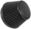 K&N Universal Rubber Filter Round Tapered 6in Flange ID x 7.5in Base OD x 5.25in Top OD x 6.75in H