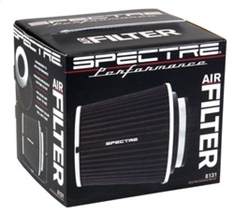 Spectre Adjustable Conical Air Filter 5-1/2in. Tall (Fits 3in. / 3-1/2in. / 4in. Tubes) - Black
