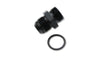 Vibrant -6AN Male Flare to -12 ORB Male Straight Adapter w/O-Ring - Anodized Black