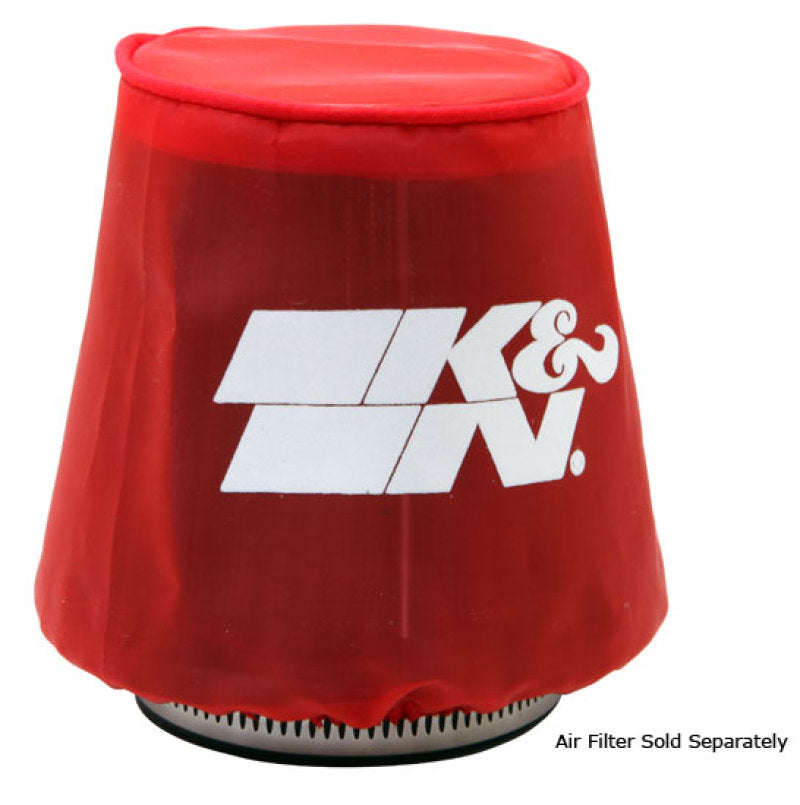 K&N Kawasaki / Yamaha / Sea Doo / Polaris Red Round Tapered Drycharger Filter Wrap 3in x4.5inx4in