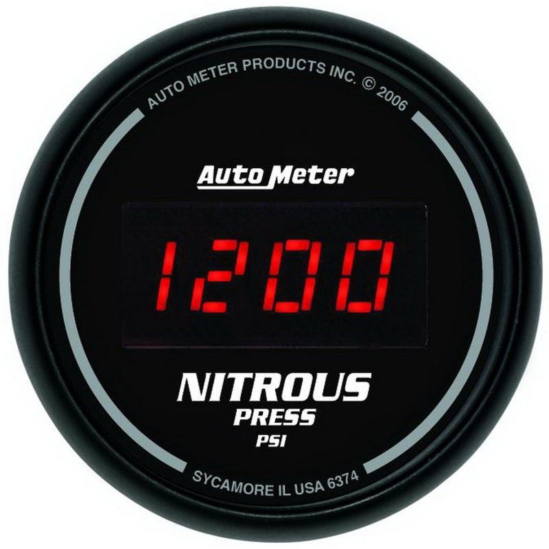 Autometer Z Series 52mm Digital 0-1600 PSI Nitrous Pressure Gauge