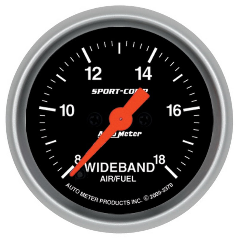 Autometer Sport-Comp 52mm Full Sweep Electronic Analog Wideband Air/Fuel Ratio Gauge