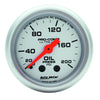 Autometer Ultra-Lite 52mm 0-200 PSI Mechanical Oil Pressure Gauge