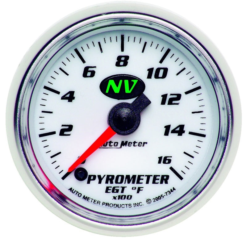 Autometer Pyrometer NV 52.4mm 0-1600 Deg F Advanced Digital Stepper Motor Pyrometer Gauge