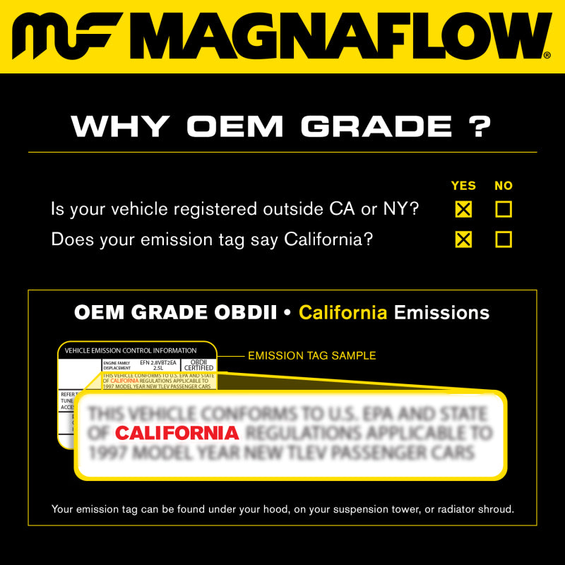 MagnaFlow Conv 06-08 Porsche Cayman DF SS OEM Grade Driver Side Catalytic Converter w/Header