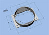 Vibrant MAF Sensor Adapter Plate for Mitsubishi applications use w/ 4.5in Inlet I.D. filters only