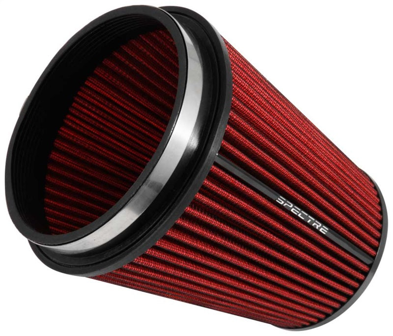 Spectre HPR Conical Air Filter 6in. Flange ID / 7.719in. Base OD / 8.5in. Tall - Red
