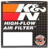 K&N Universal Chrome Round Straight Air Filter - 2.25in Flg ID x 3.5in OD x 2in H