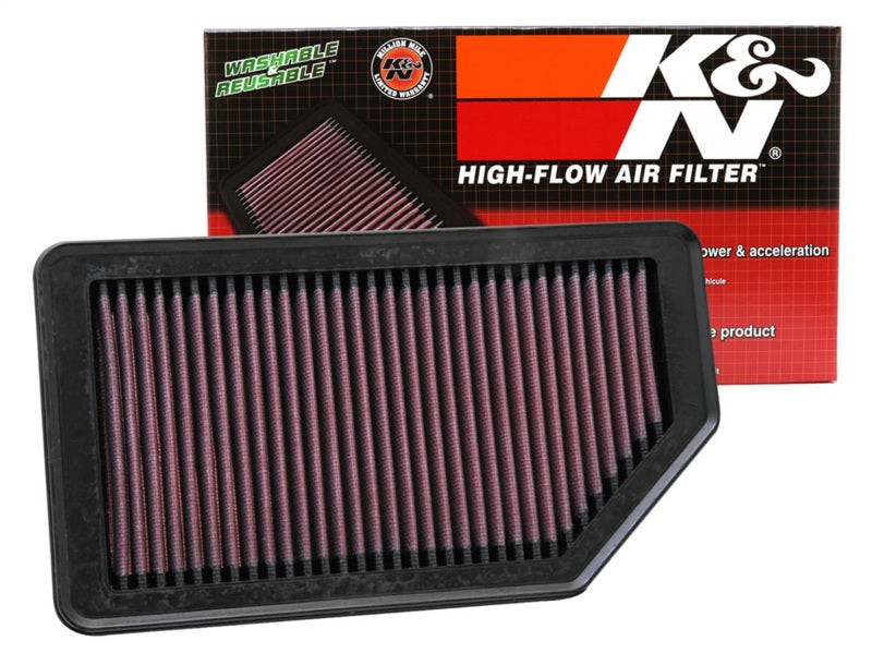 K&N Replacement Air Filter 10.625in O/S Length x 5.75in O/S Width x 1in Height