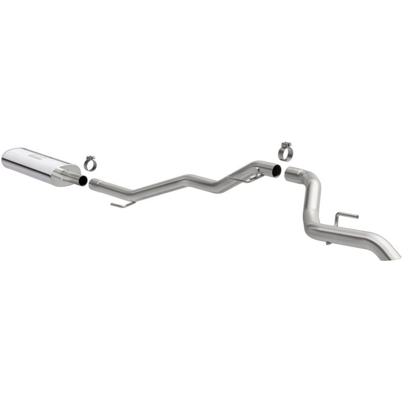 MagnaFlow 2020 Jeep Gladiator 2.5in Rock Crawler Series Single Rear Exit SS Cat-Back Exhaust w/o Tip