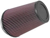 K&N Filter Universal Clamp-On Air Filter 5in Flange / 6-1/2in Base / 4-3/8in Top / 8in Height