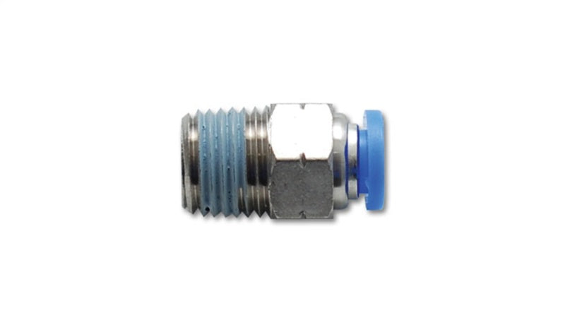 Vibrant Male Straight Pneumatic Vacuum Fitting (1/8in NPT Thread) - for 1/4in (6mm) OD tubing