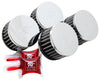 K&N Universal Chrome Round Straight Air Filter 1.562in Flange ID x 3in Outer Dia x 2in Height
