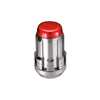 McGard SplineDrive Lug Nut (Cone Seat) M12X1.5 / 1.24in. Length (4-Pack) - Red Cap (Req. Tool)